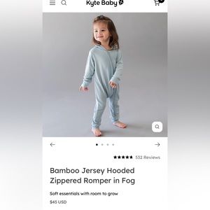 Kyte Baby Hooded Romper